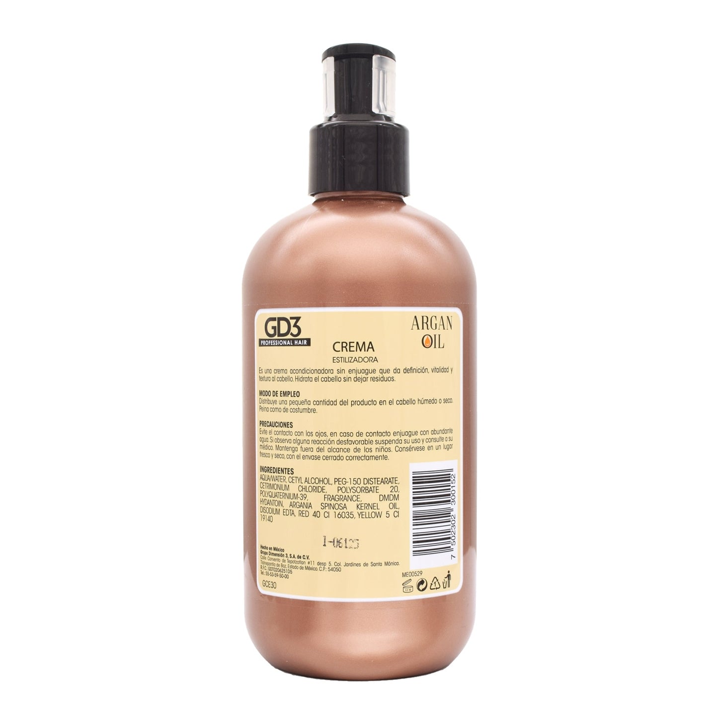 Crema Para Peinar Aceite De Argan 290 Mililitros (GD3)