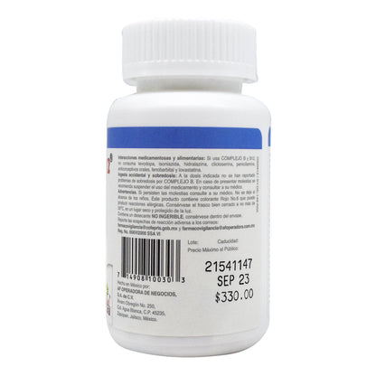 Complejo B Y B12 50 Tabletas (SALUD NATURAL)