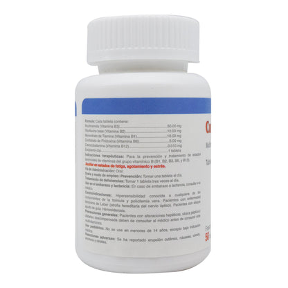 Complejo B Y B12 50 Tabletas (SALUD NATURAL)