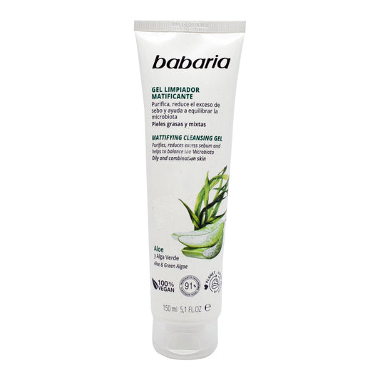 Gel Facial Matificante Aloe 150 Mililitros (BABARIA)