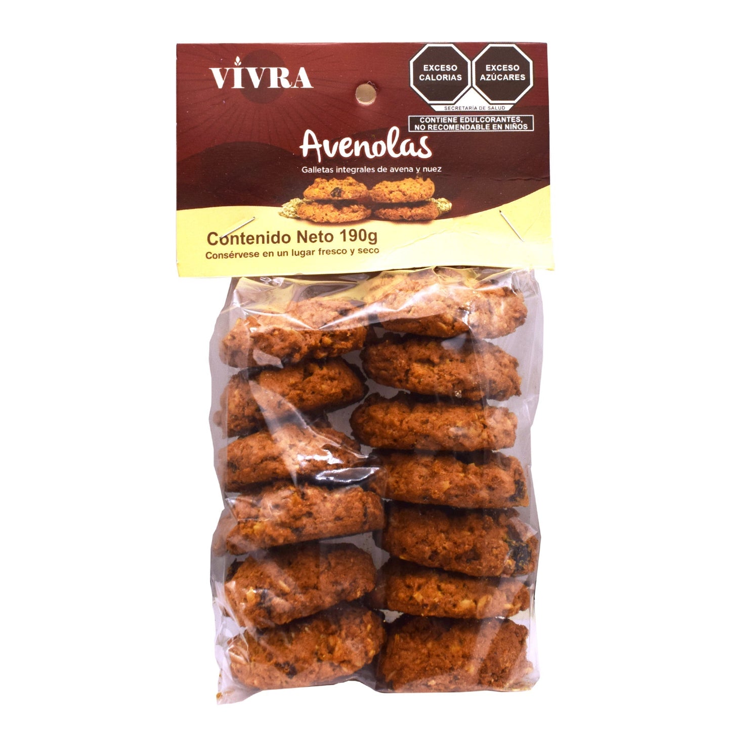 Galleta Avenolas Avena Nuez Pasas 190 G (GALLETAS VIVRA)