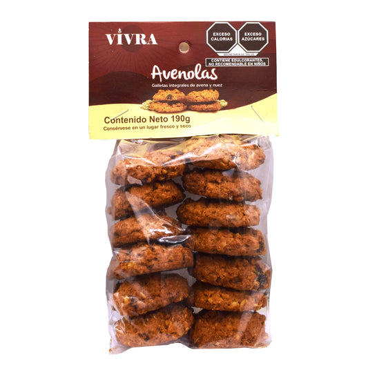 Galleta Avenolas Avena Nuez Pasas 190 G (GALLETAS VIVRA)