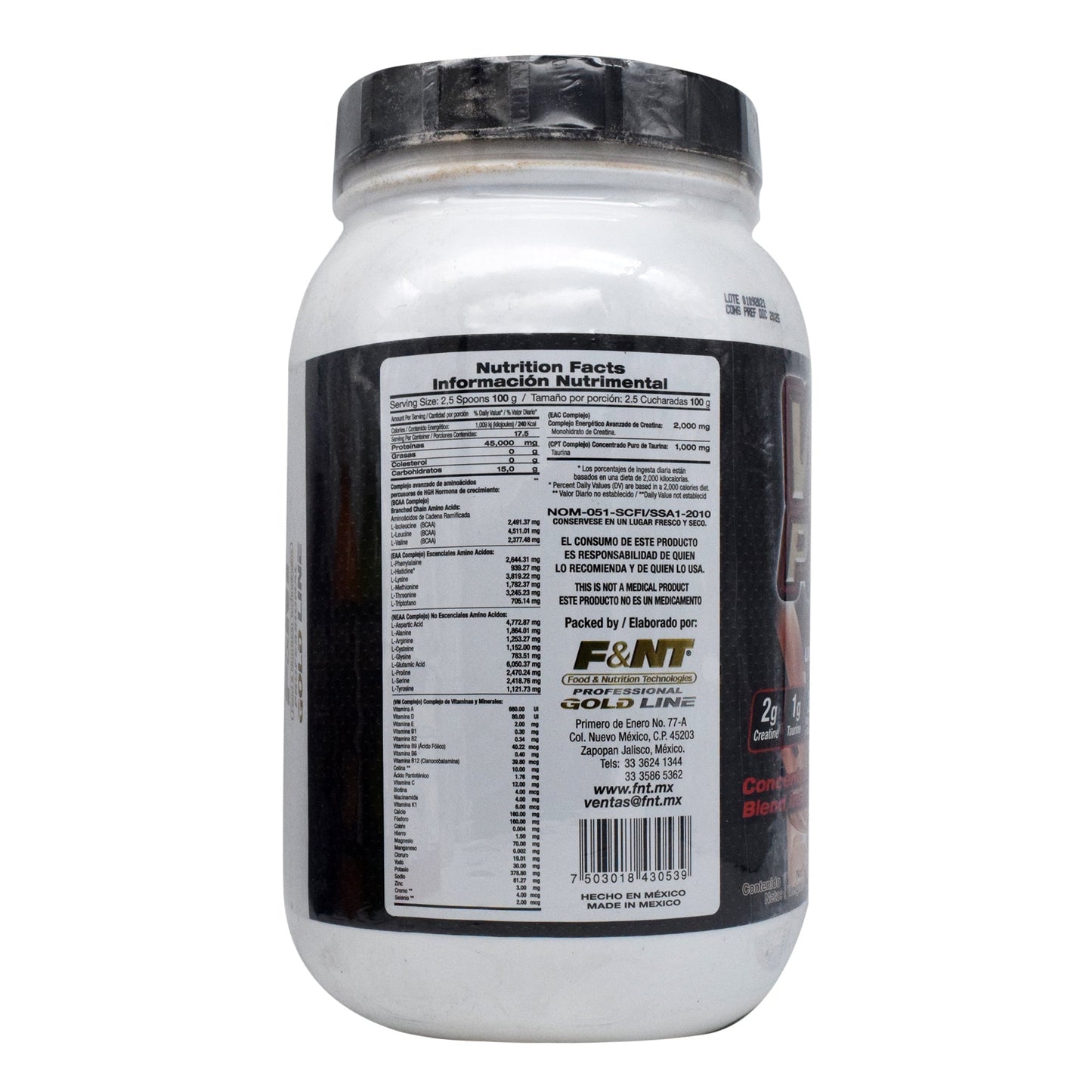 Whey Protein Chocolate 1750 G (F&NT)