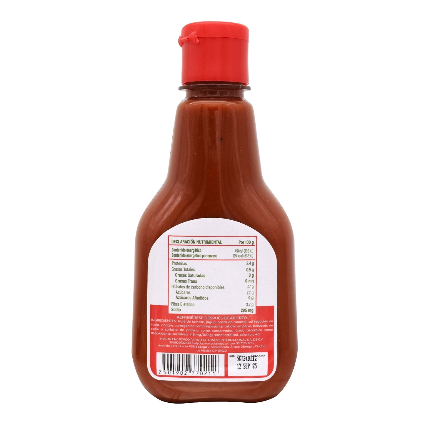 Catsup Sin Azucar 280 G (TASTY dí­­aBETICS)