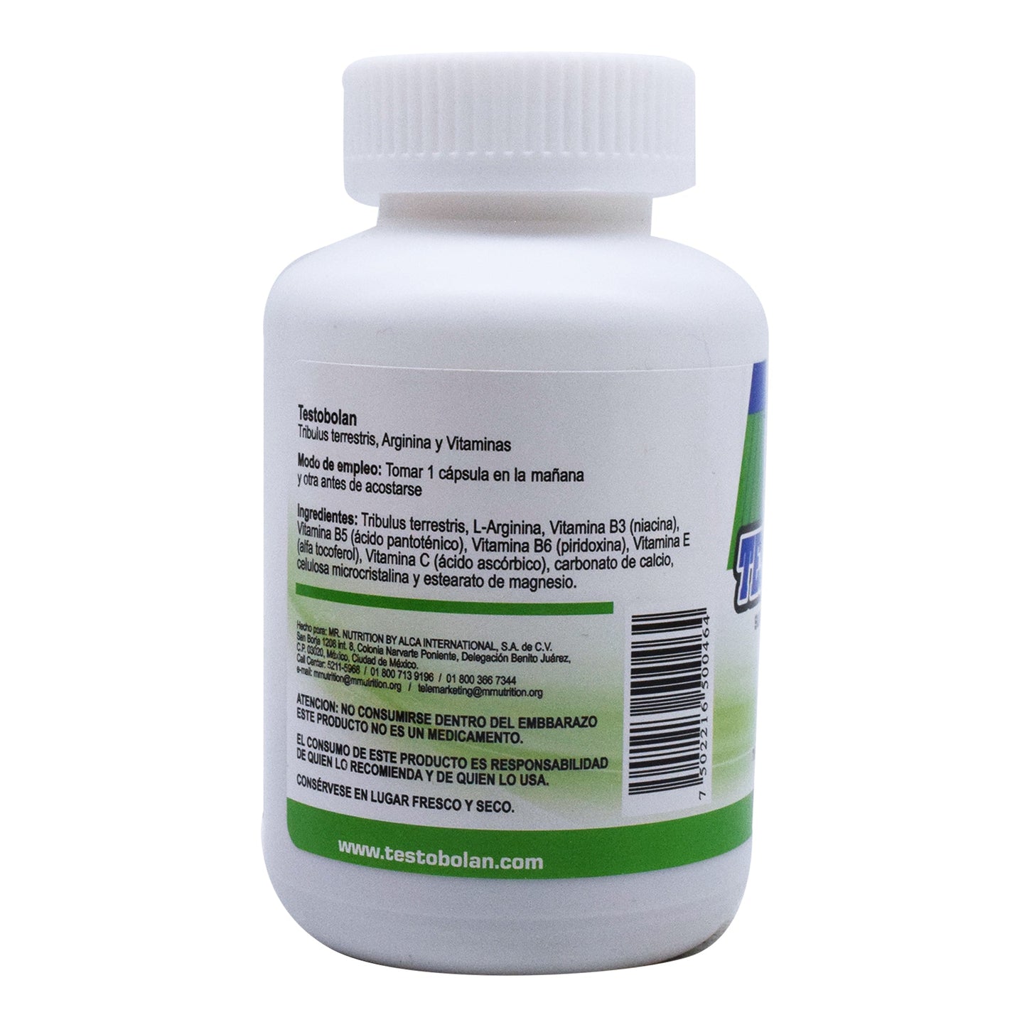 Testobolan 50 Caps 500  Miligramos (MR. NUTRITION)