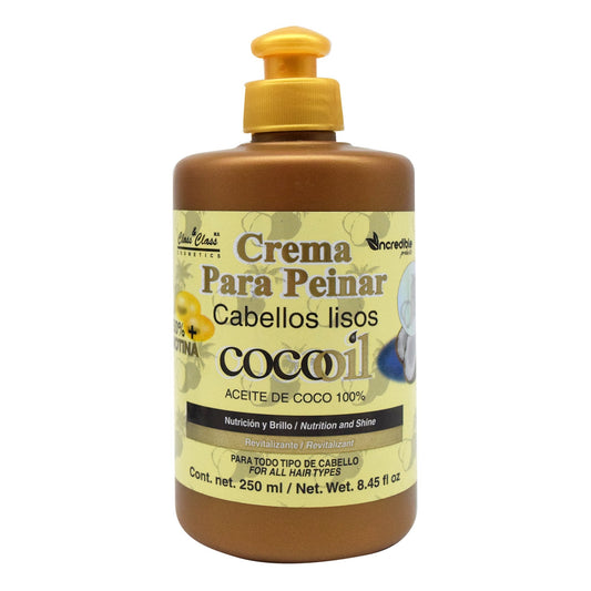 Crema Para Peinar Aceite De Coco 250 Mililitros (INCREDIBLE PRODUCTS)
