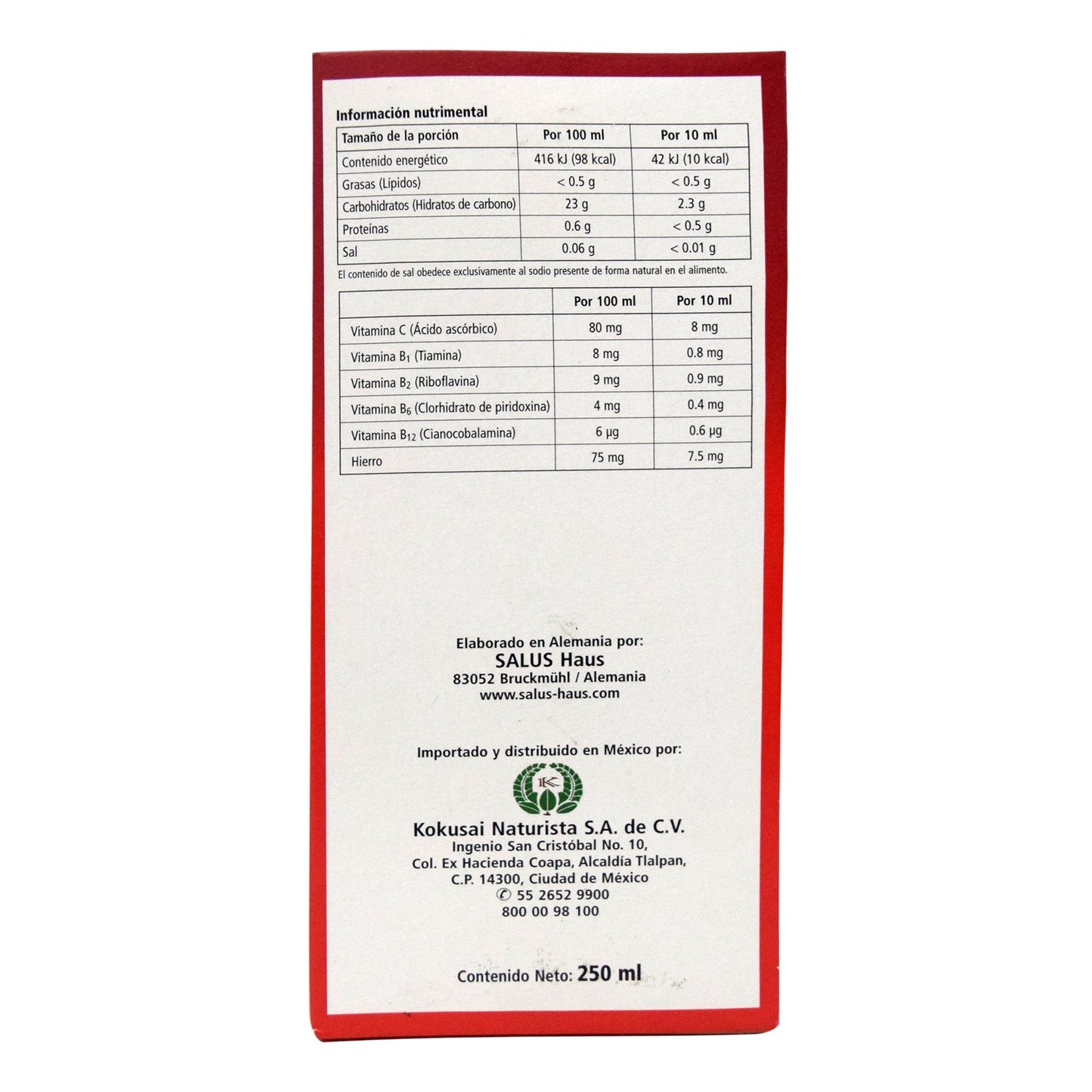Floradix Hierro 250 Mililitros (SALUS)