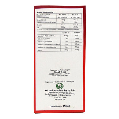 Floradix Hierro 250 Mililitros (SALUS)