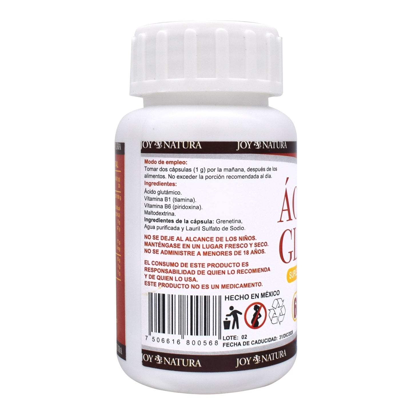 Acido Glutamico 60 Cápsulas (JOY NATURA)