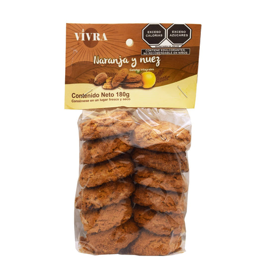 Galleta Naranja Y Nuez 180 G (GALLETAS VIVRA)