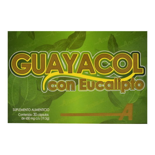 Guayacol Con Eucalipto 30 Cápsulas (ANAHUAC)