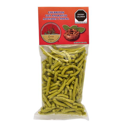 Churritos De Amaranto Ajonjoli Y Nopal 100 G (Caja 10) (ARTE AMARANTO)