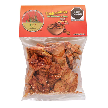Chicharron Con Amaranto Y Soya Con Chile 50G (Caja 12) (ARTE AMARANTO)