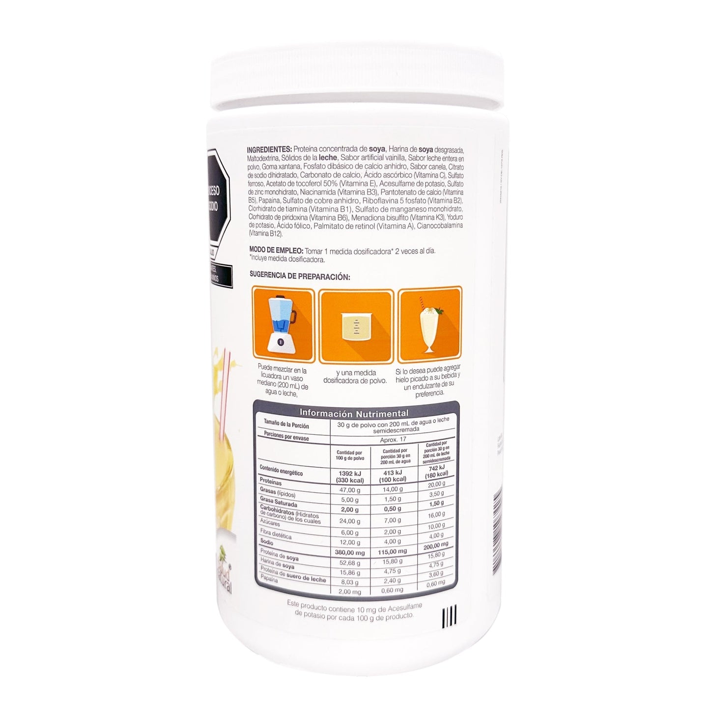 Enersoy Polvo Vainilla 500 G (SALUD NATURAL)