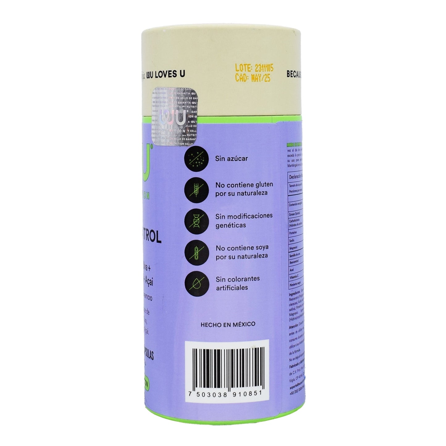 Resveratrol 120 Cápsulas (WU NUTRITION)