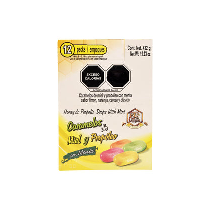 Caramelo De Propoleo Sabor Miel 36 G (Paquete 12) (LA TIA TRINI)