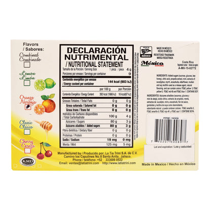 Caramelo De Propoleo Sabor Naranja 36 G (Paquete 12) (LA TIA TRINI)