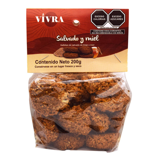 Galleta Salvado Y Miel 200 G (GALLETAS VIVRA)