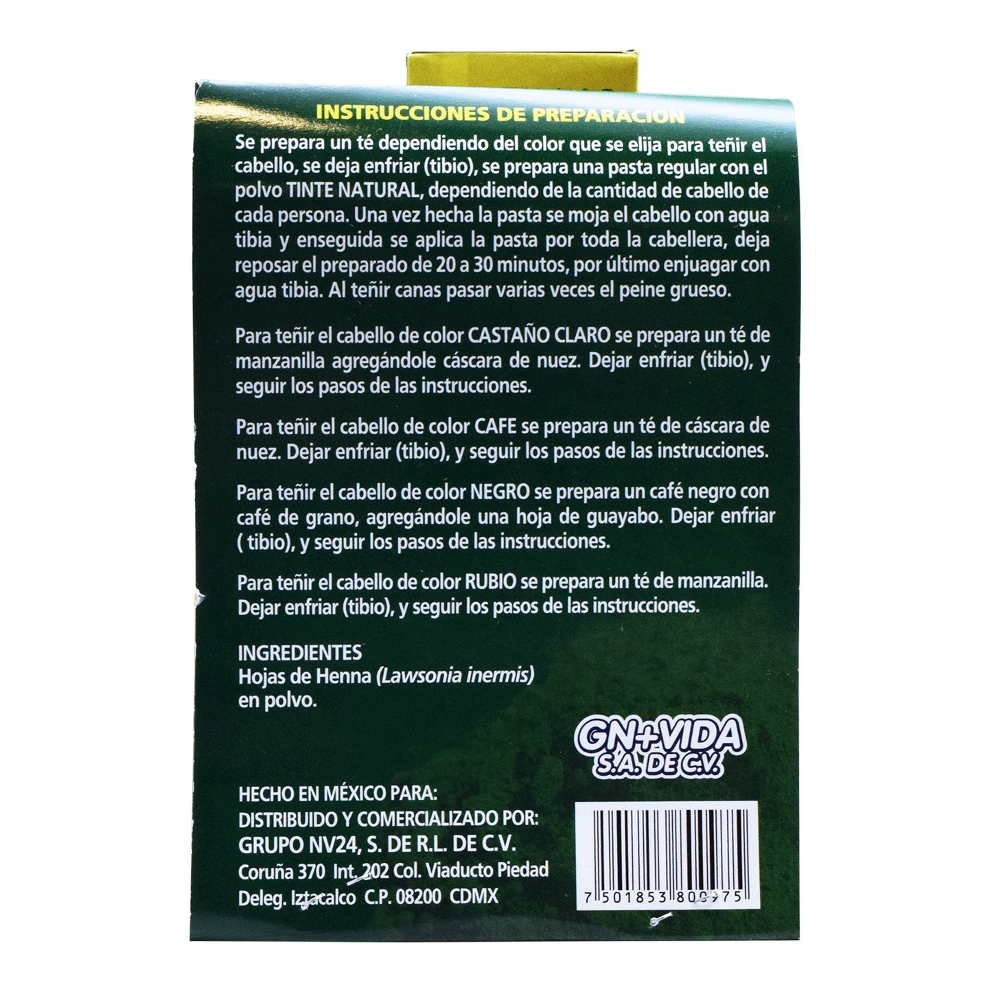 Tinte Henna 75G (GN + VIDA)