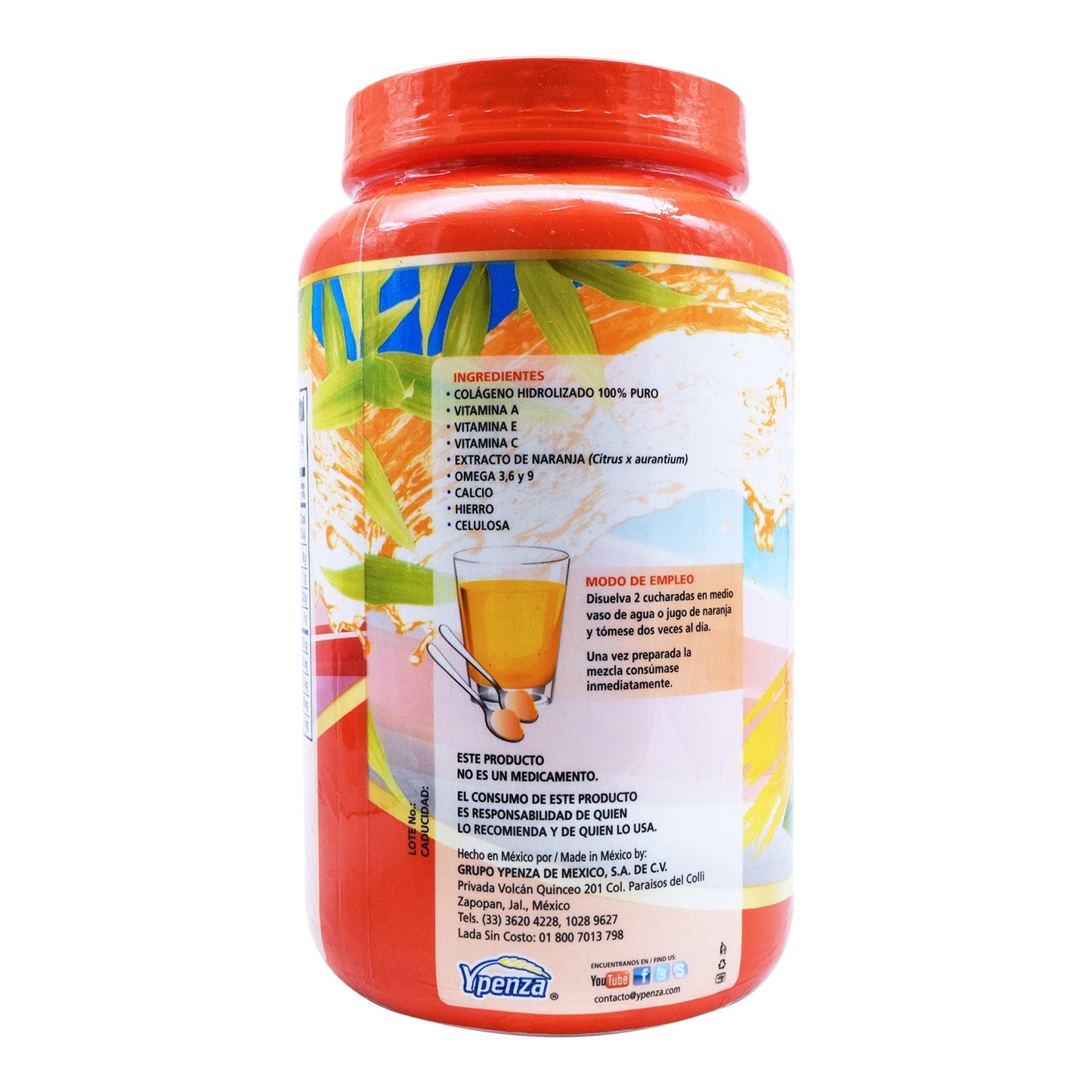 Colageno Hidrolizado Sab Naranja 1100 G (YPENZA)