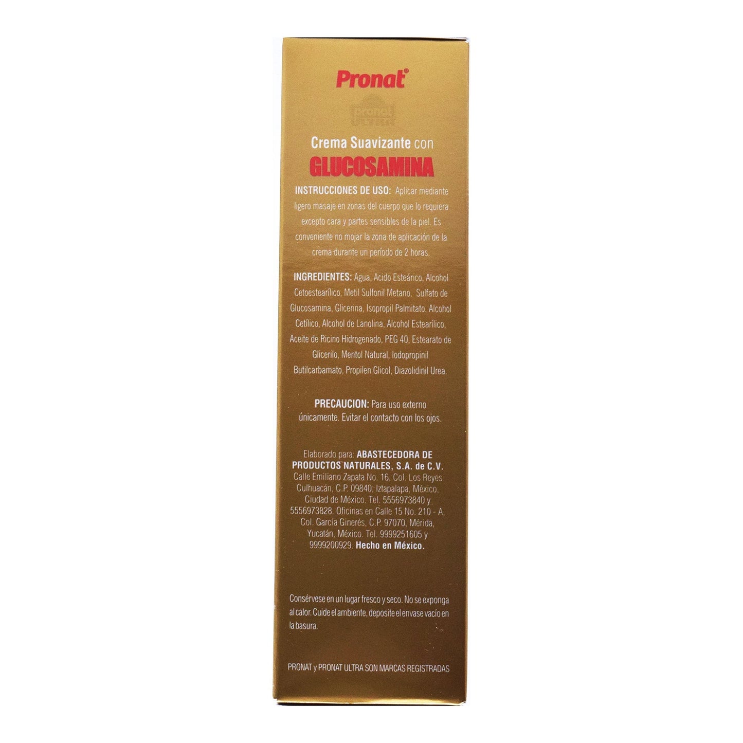 Crema Suavizante Con Glucosamina 80 G (PRONAT)