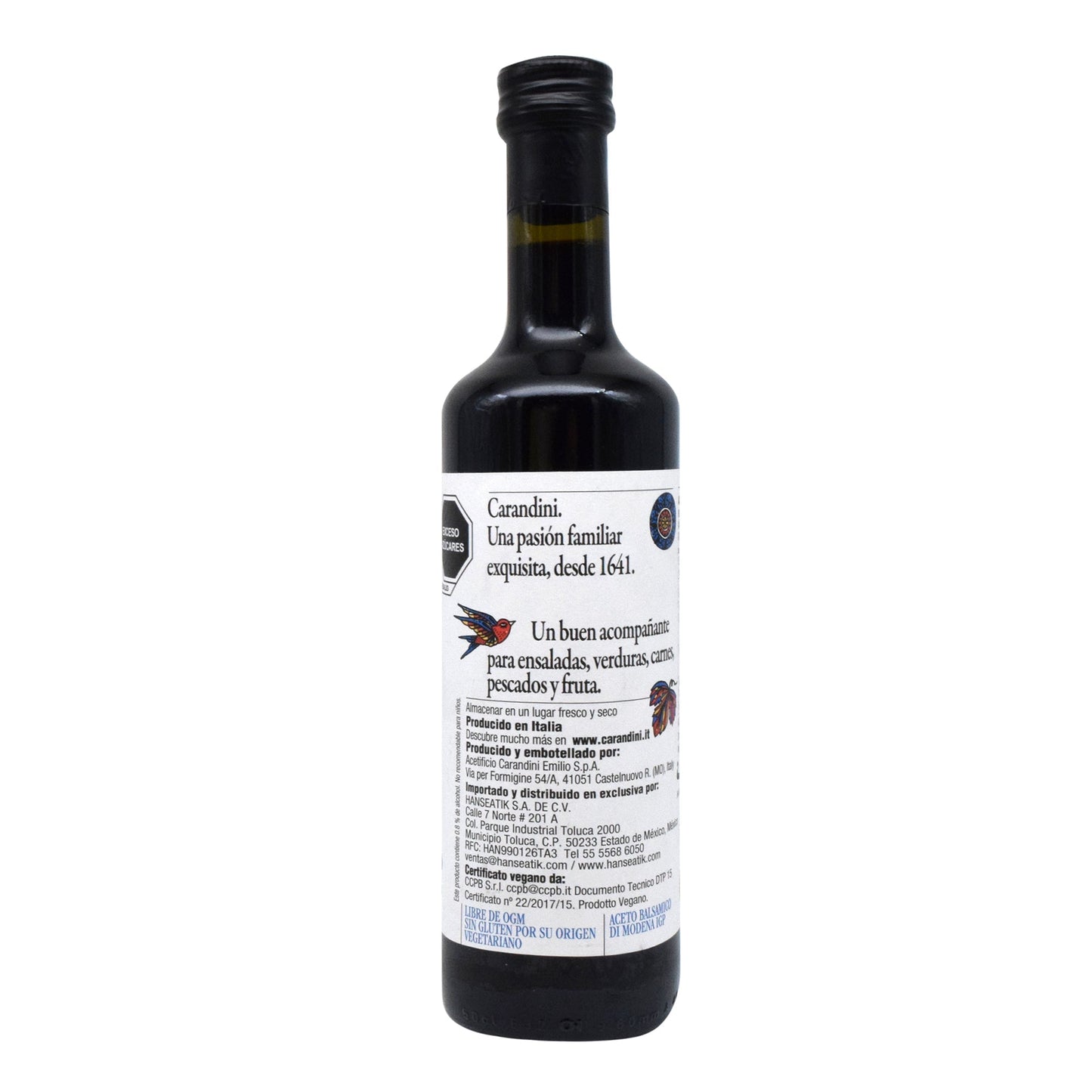 Vinagre Balsamico 500 Mililitros (CARANDINI)