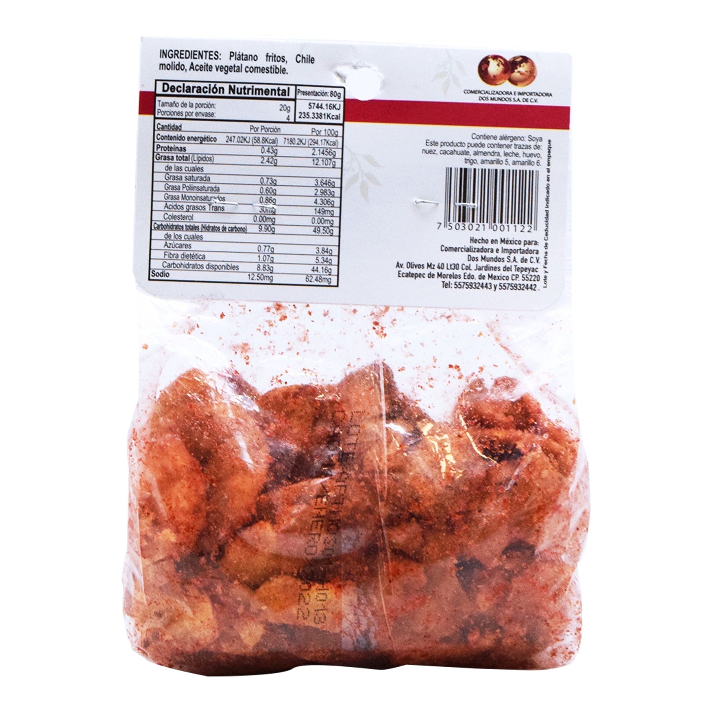 Hojuelas De Platano Enchilado  80 G (CRAZY FLAVOR)