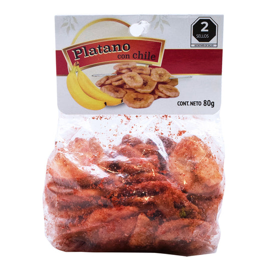 Hojuelas De Platano Enchilado  80 G (CRAZY FLAVOR)