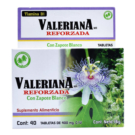 Valeriana 40 Tabletas (NATURALES CALIFORNIA)