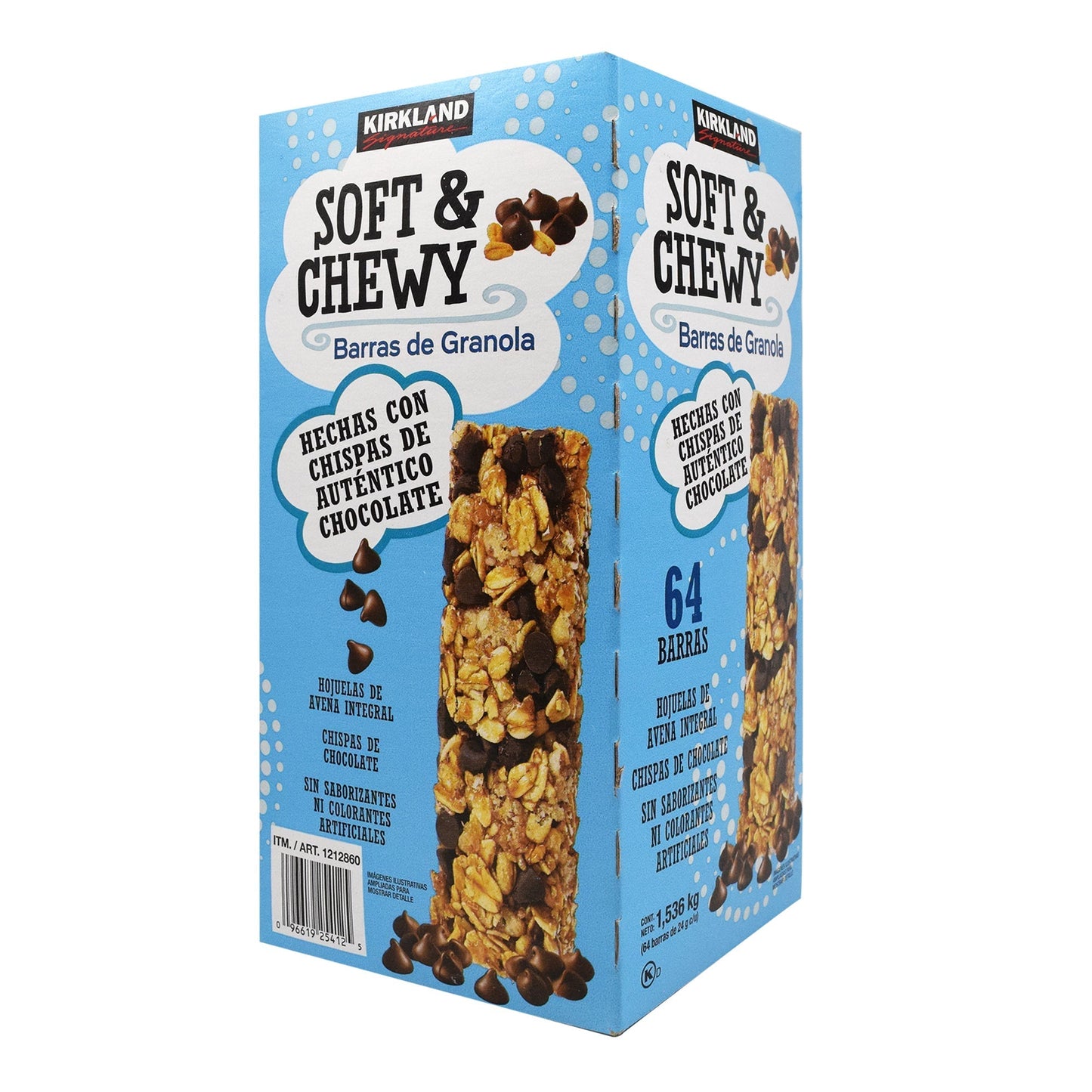Barra De Granola Chocolate 24 G (Caja 64) (KIRKLAND)