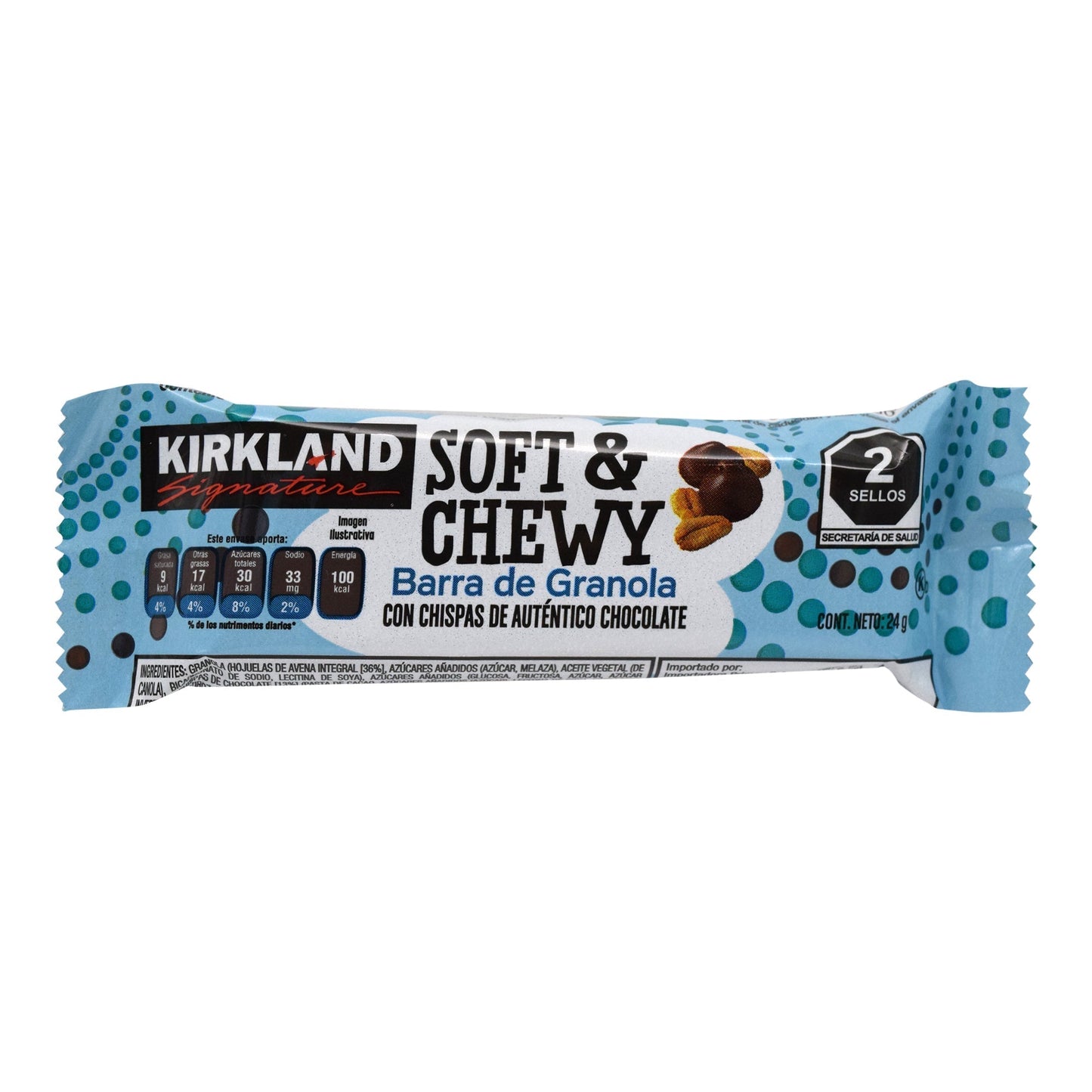 Barra De Granola Chocolate 24 G (Caja 64) (KIRKLAND)