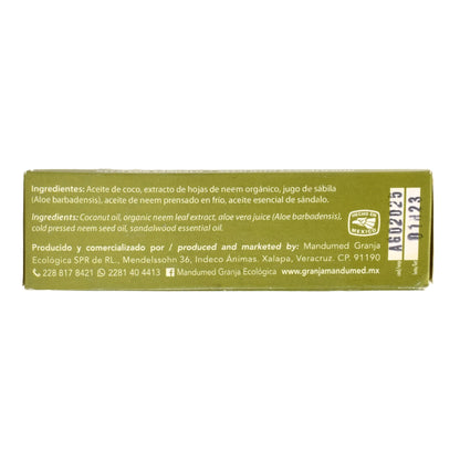 Jabon De Neem Con Sabila Y Sandalo 140 G (MANDUMED)