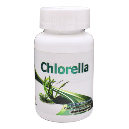 Chlorella 500 Miligramos 100 Tabletas (DOS MUNDOS)
