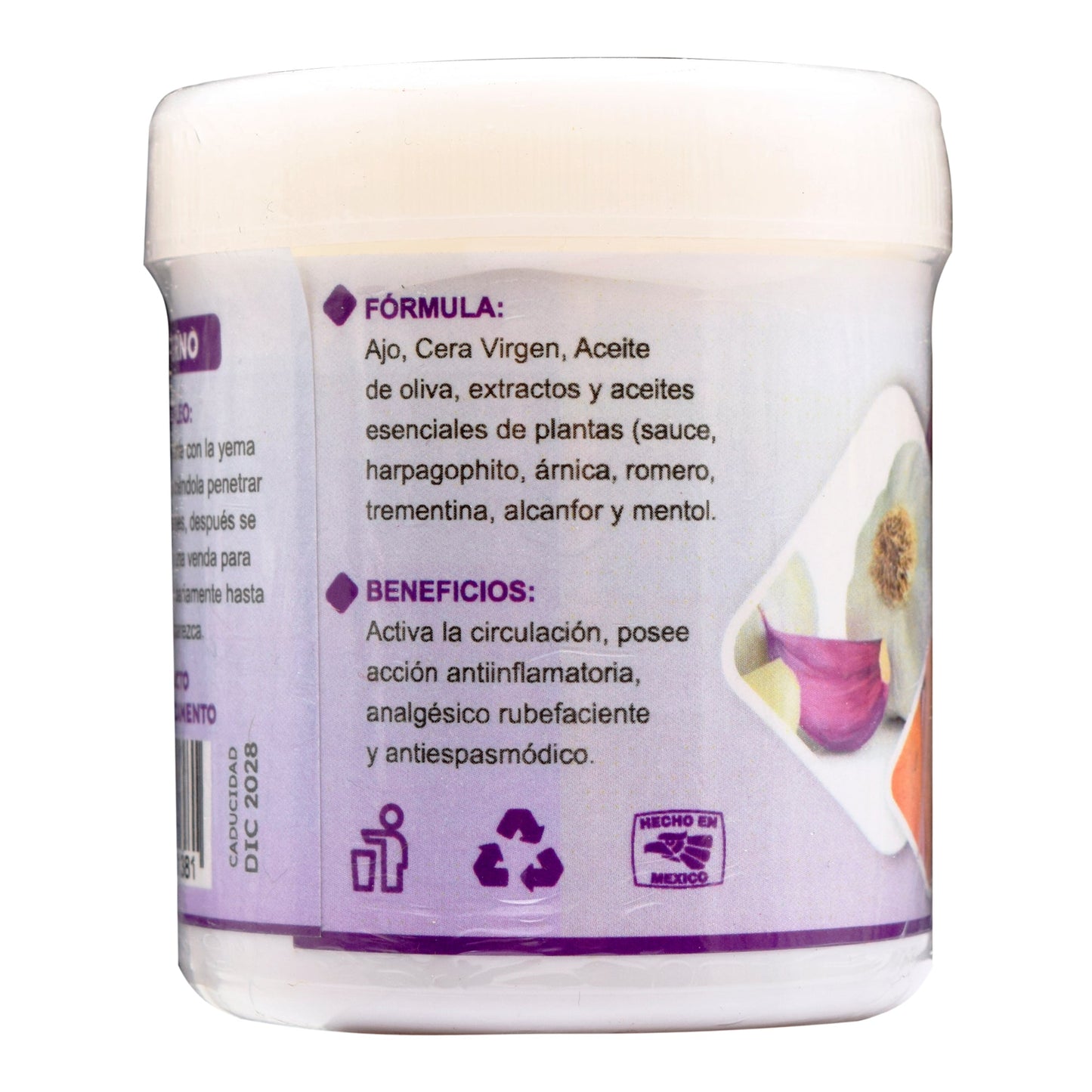 Unguento De Ajo 125 G (FLOR DE LOTO)