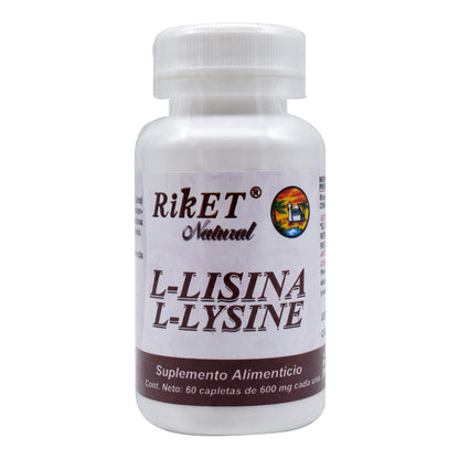 L Lisina 60 Cápsulas (RIKET NATURAL)