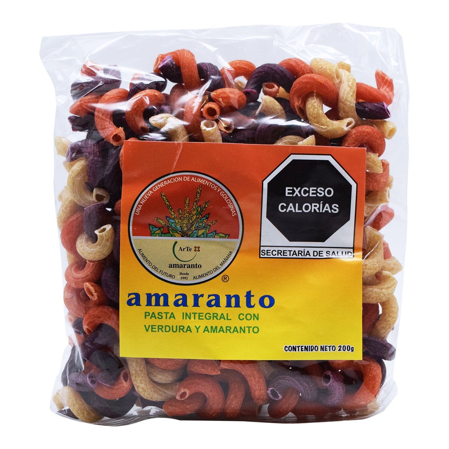 Pasta Integral Con Verdura Y Amaranto Tribilin 200 G (ARTE AMARANTO)
