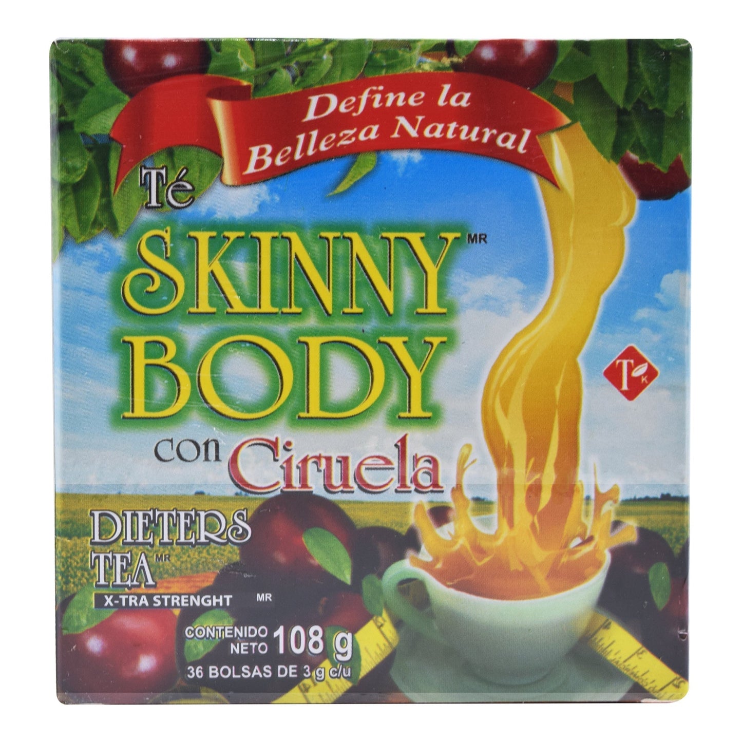 Te Skinny Body Ciruela 36 Sob (MUNDO NATURAL)