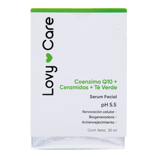 Serum Facial Coenzima Q10 Ceramidas Te Verde 30 Mililitros (LOVY CARE)