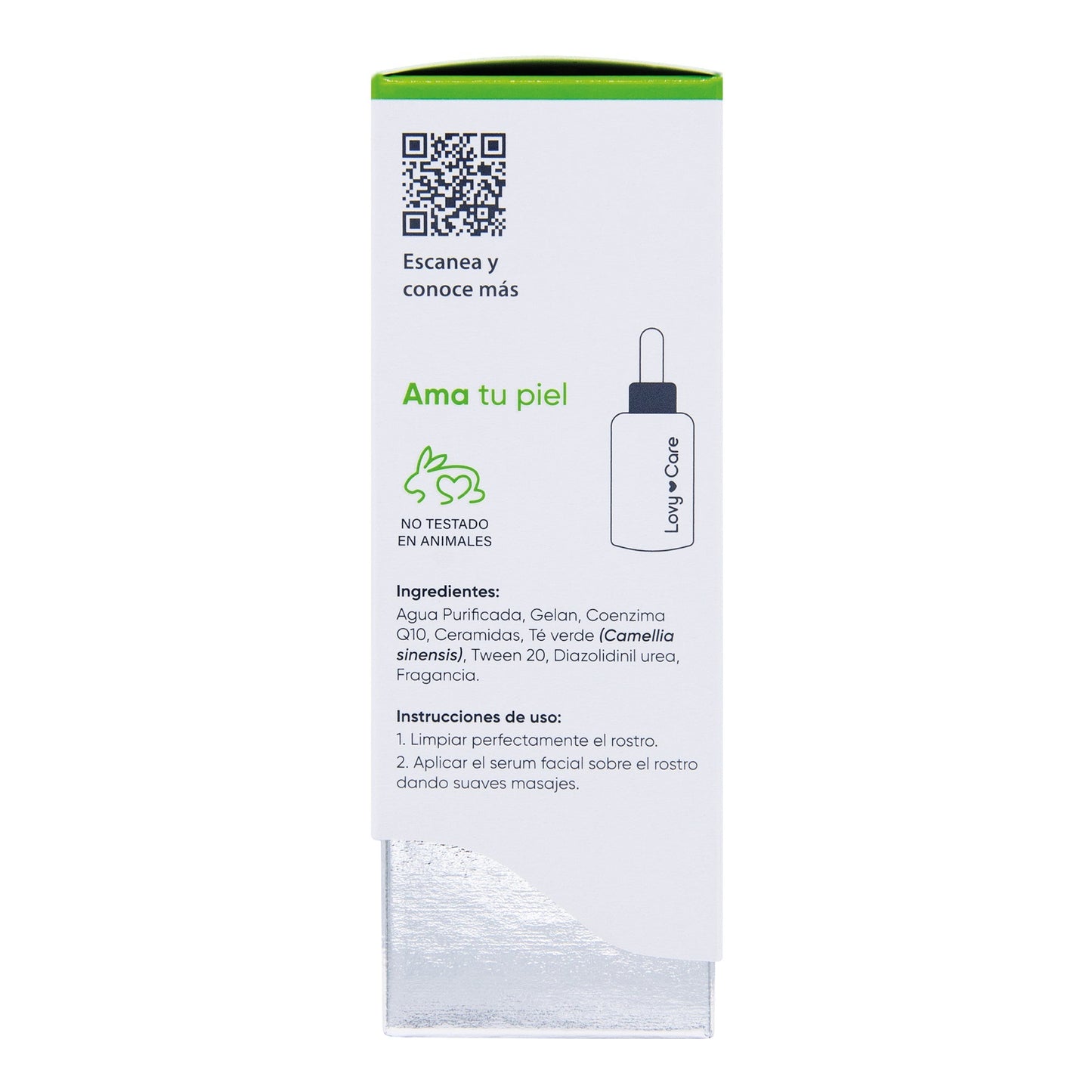 Serum Facial Coenzima Q10 Ceramidas Te Verde 30 Mililitros (LOVY CARE)