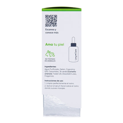 Serum Facial Coenzima Q10 Ceramidas Te Verde 30 Mililitros (LOVY CARE)