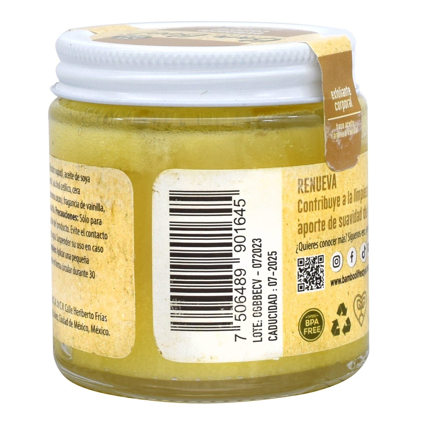 Exfoliante Corporal Aceite Vanilla 100 G (BAM BOO! LIFESTYLE)