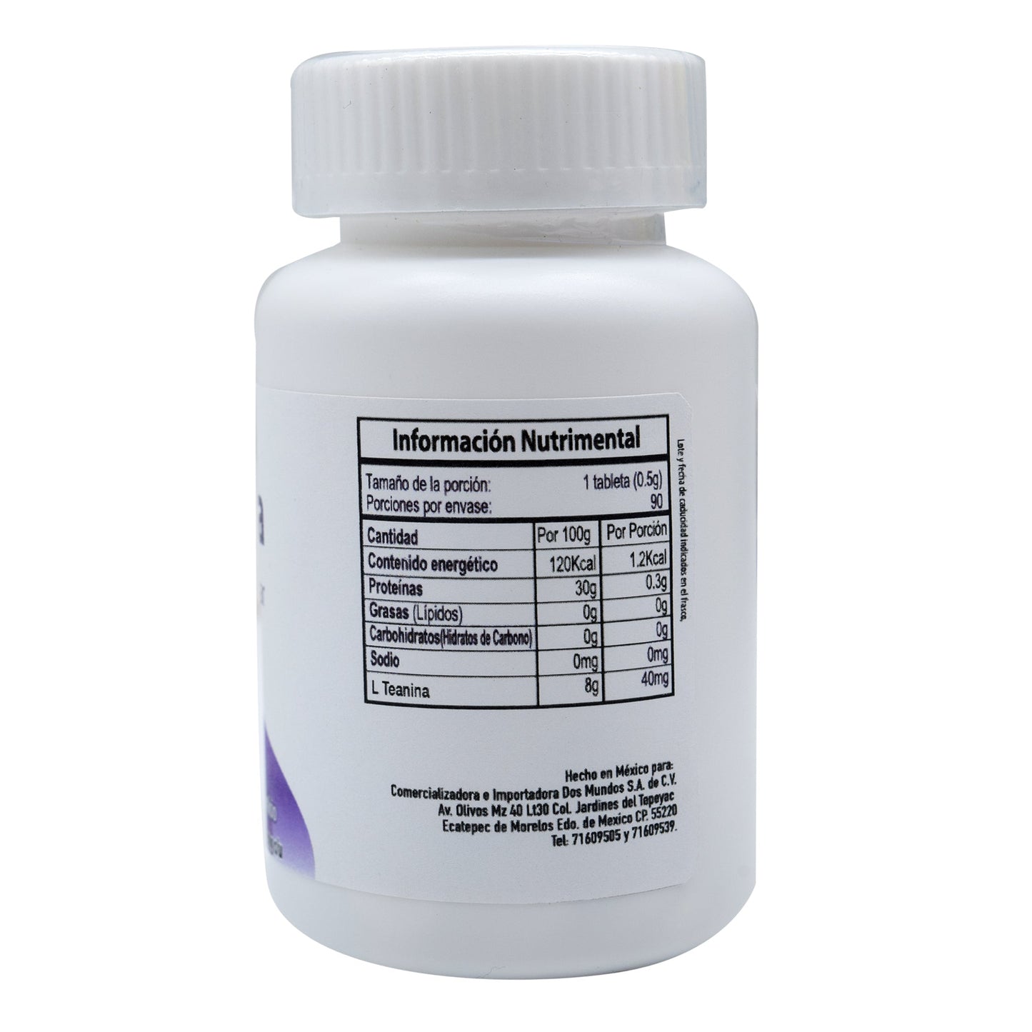 L Teanina Con Azahar 90 Tabletas (DOS MUNDOS)