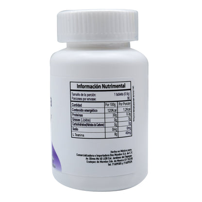 L Teanina Con Azahar 90 Tabletas (DOS MUNDOS)