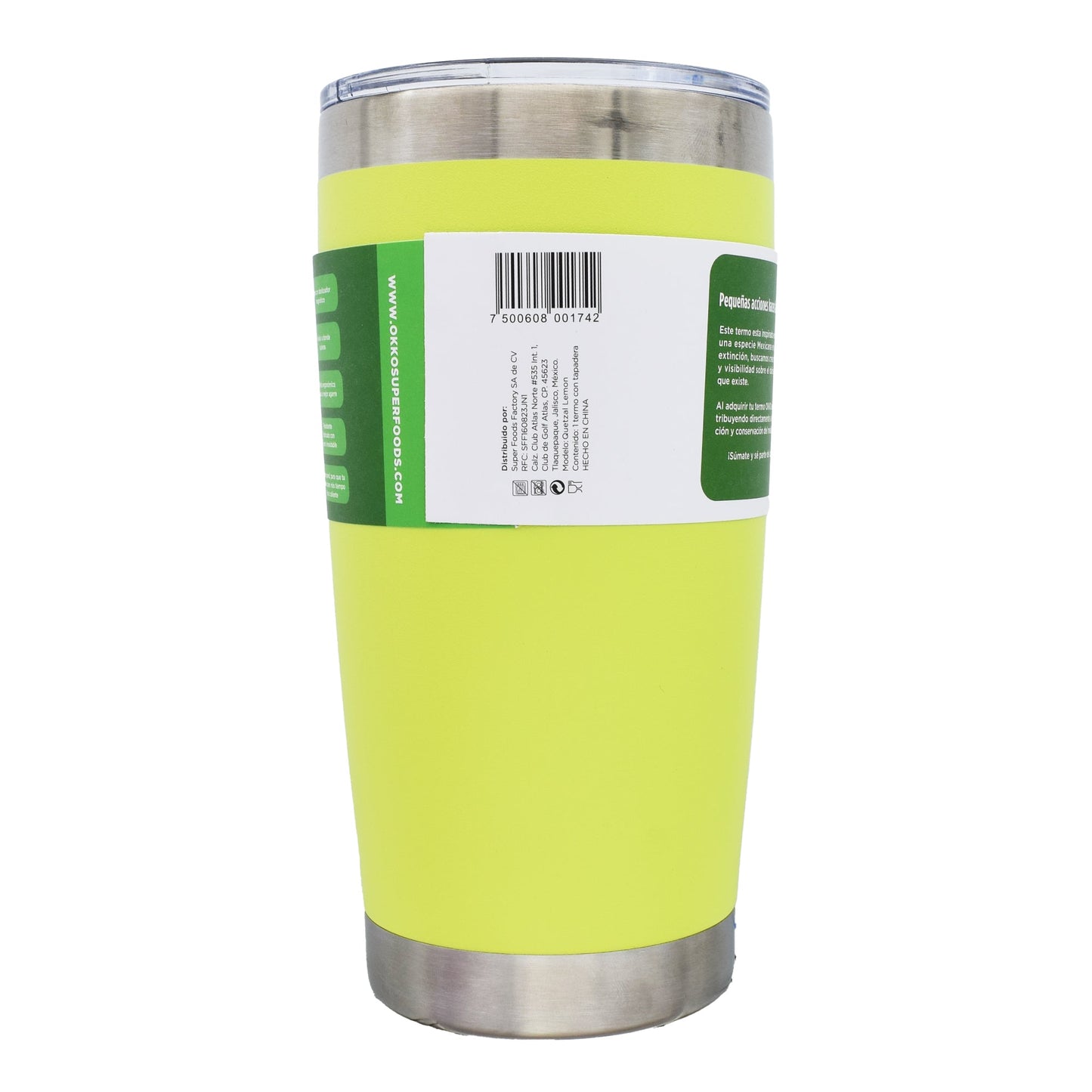 Termo Quetzal Verde 1 Pz (OKKO SUPER FOODS)