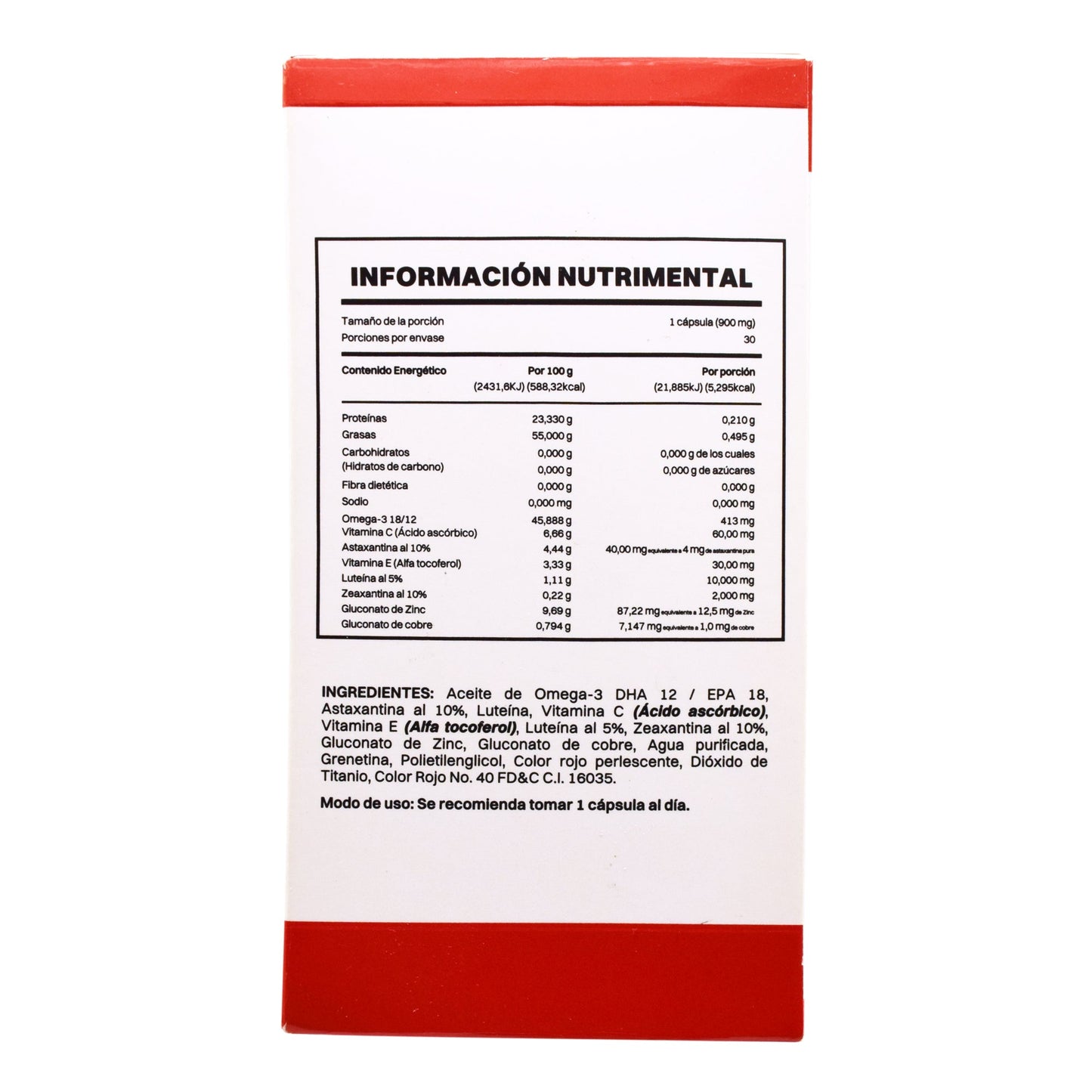 Omega 3 Astaxantina 30 Cápsulas (PM ANAHUAC)