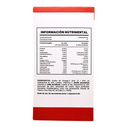 Omega 3 Astaxantina 30 Cápsulas (PM ANAHUAC)