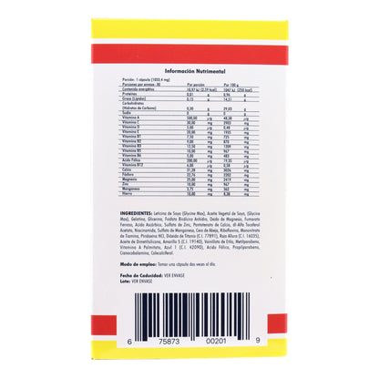 Vital Fuerte Mx 100 Cápsulas (VITAL FUERTE MX)