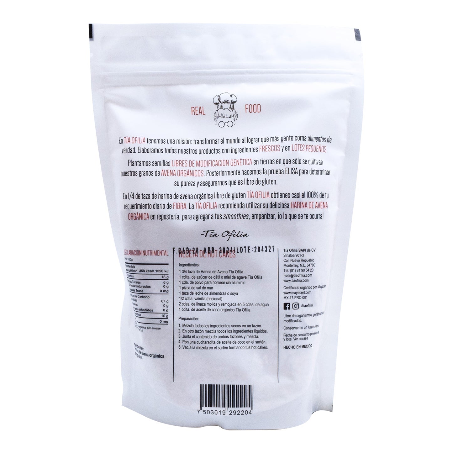 Harina De Avena 300 G (TIA OFILIA)
