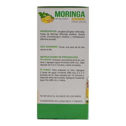 Te De Moringa Con Jengibre 20 G (GREENSIDE)