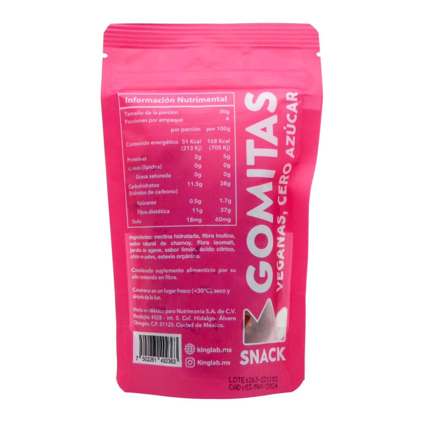 Gomitas Sab Chamoy Con Chile 120 G (KING LAB)
